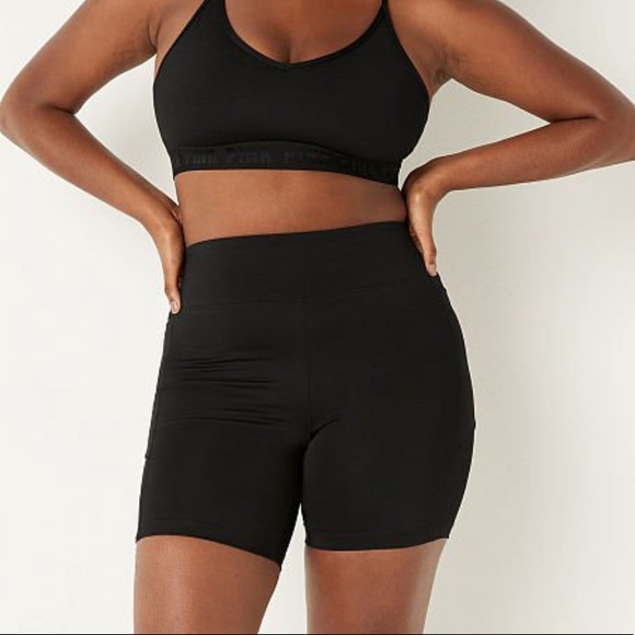 Vs Pink Ultimate High Waist 6" Bike Short With Mesh - Picture 5 of 11